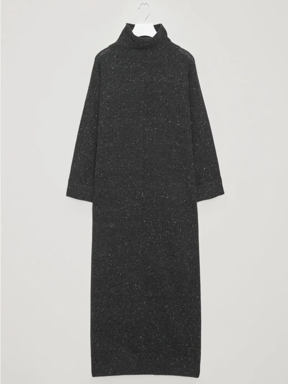 COS Speckled High Neck 100%Wool Dress